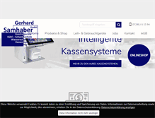 Tablet Screenshot of gastropartner-samhaber.at